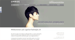 Desktop Screenshot of caprice-hairstyle.ch